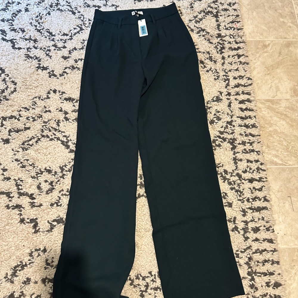 American Tall Hunter Green Wide Leg Trouser